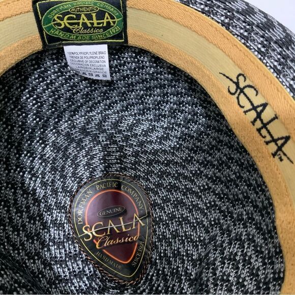 Scala Men's Dress Hats Hats Paper braid fedora size medium from Scala - Picture 9 of 12